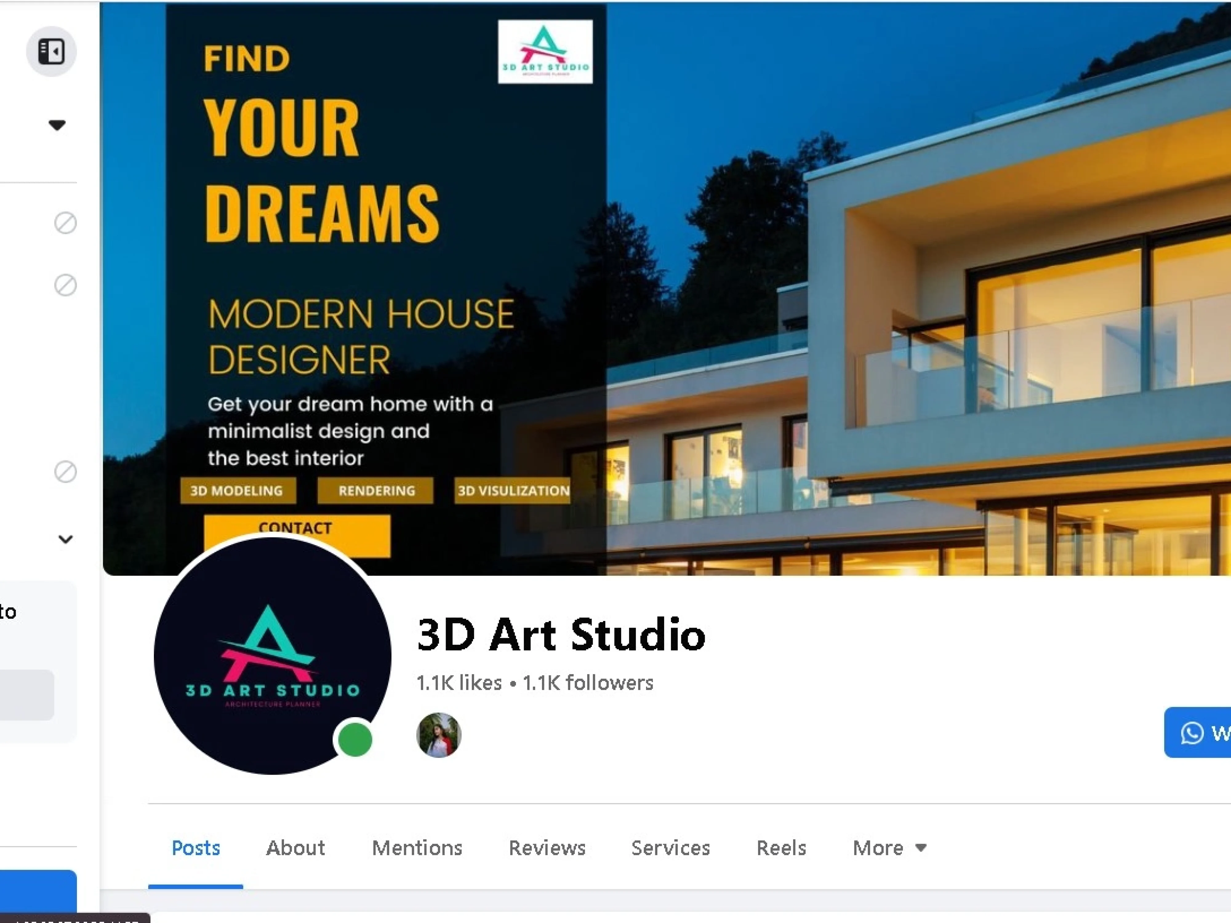 3d art studio page